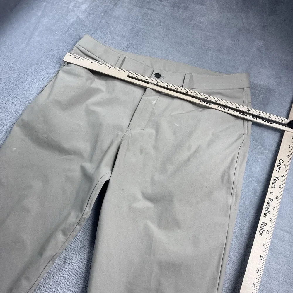 Lululemon ABC Pants Mens 35 Beige Classic 5-Pocket Chino Warpstreme LM5AQ9S‎